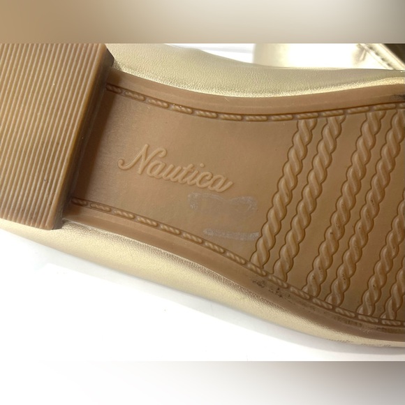 Women's Gold Nautica Ballet Flat Shoes   8 1/2. Grayford - Picture 9 of 12
